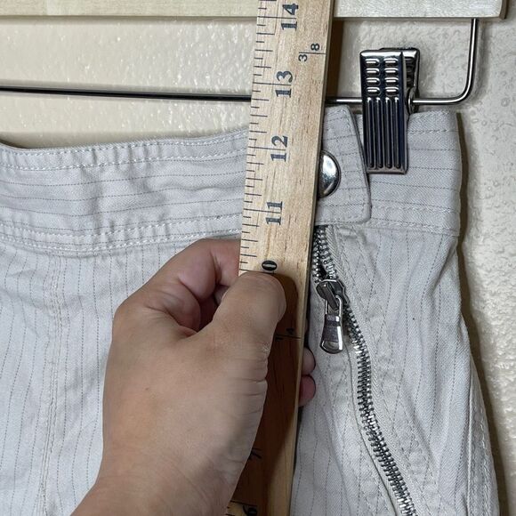 Marc By Marc Jacobs Shorts Womens 2 Chino Pockets Striped Cotton Bland - Picture 6 of 12